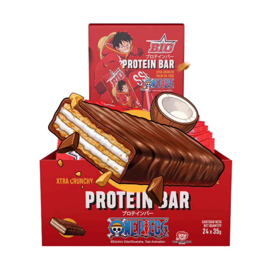 Barrita de proteínas One Piece estilo waffer de Big