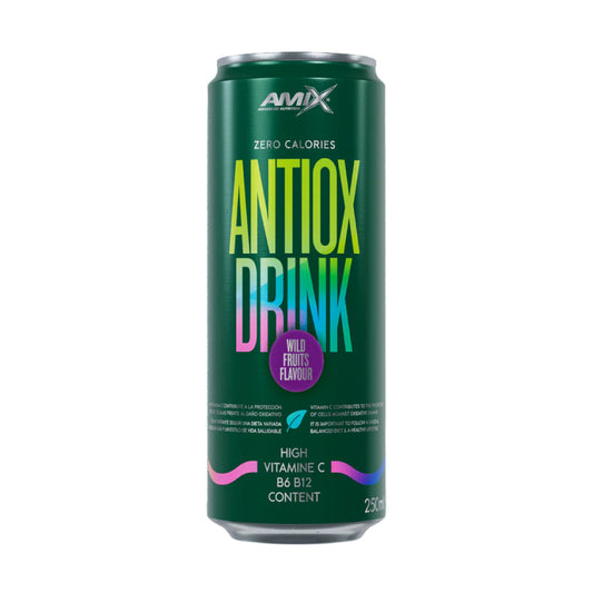 Bebida antioxidante Antiox Drink (caja 24 uds de 250ml) sabor frutos del bosque de Amix