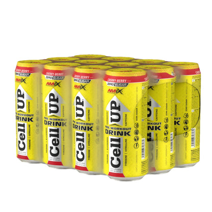 Pre-entreno CellUp Energy drink pack de 12 latas de 500ml
