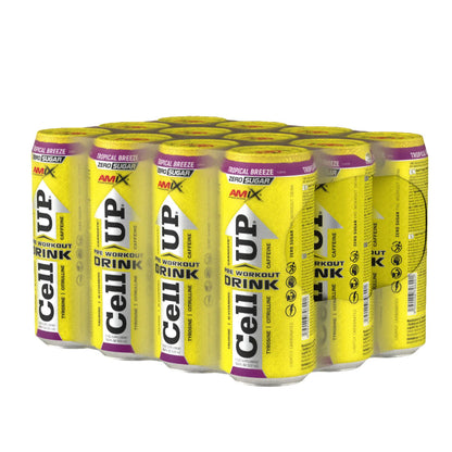 Pre-entreno CellUp Energy drink pack de 12 latas de 500ml