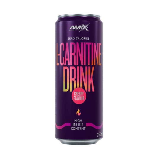 Bebida con L-carnitina (caja 24 uds de 250ml) sabor cereza de Amix