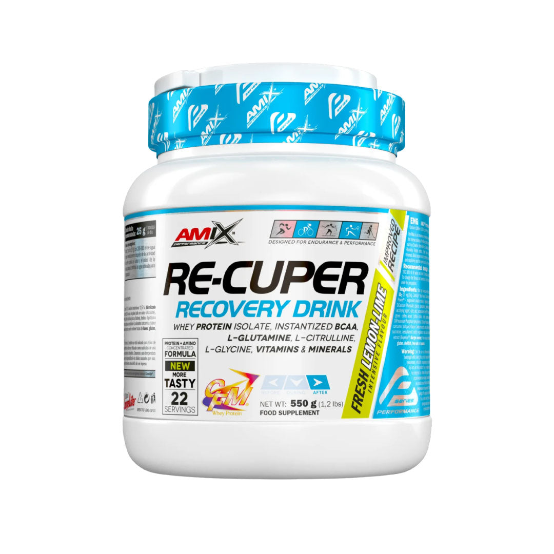 Bebida recuperadora post-entrenamiento Re-Cuper 550g de Amix Performance