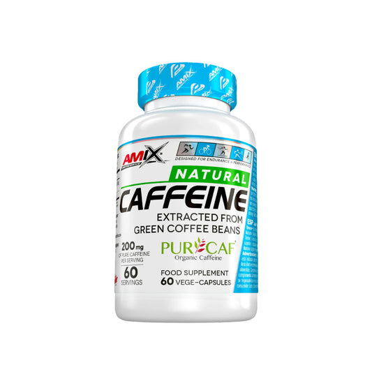 Cafeína natural PurCaf® 60 cápsulas vegetales de Amix Performance