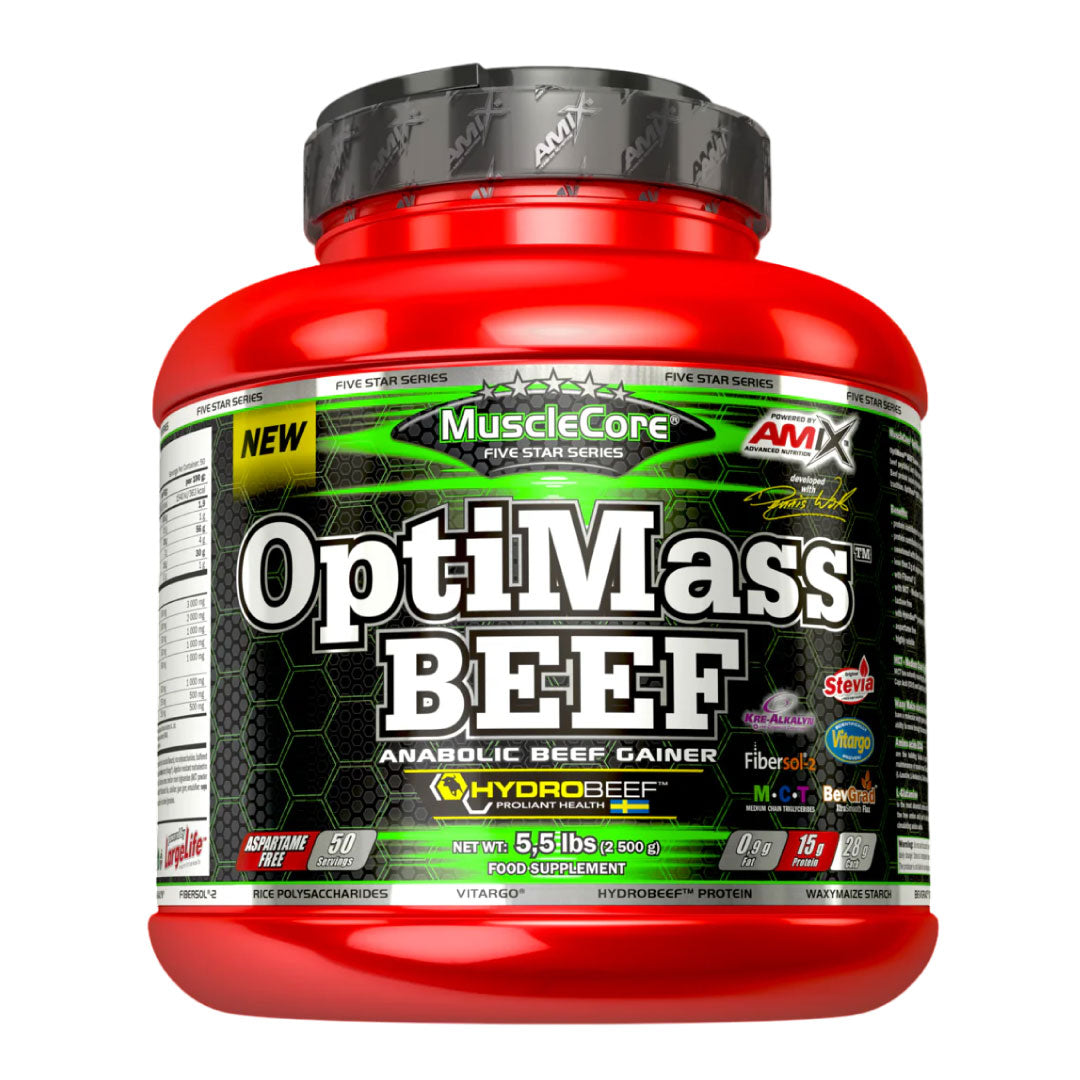 Gainer Optimass Beef 2,5 kg de Amix