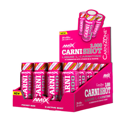 L-Carnitina 3000 Caja 20 uds/60ml CarniShot
