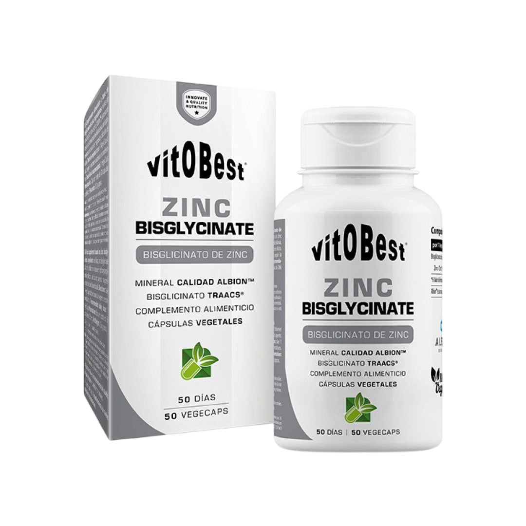 Bisglicinato de zinc 50 cápsulas vegetales de Vitobest