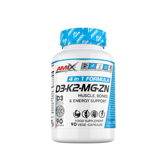 Complejo multivitamínico con vitamina D3, K2, Magnesio y Zinc 90 cápsulas de Amix Performance