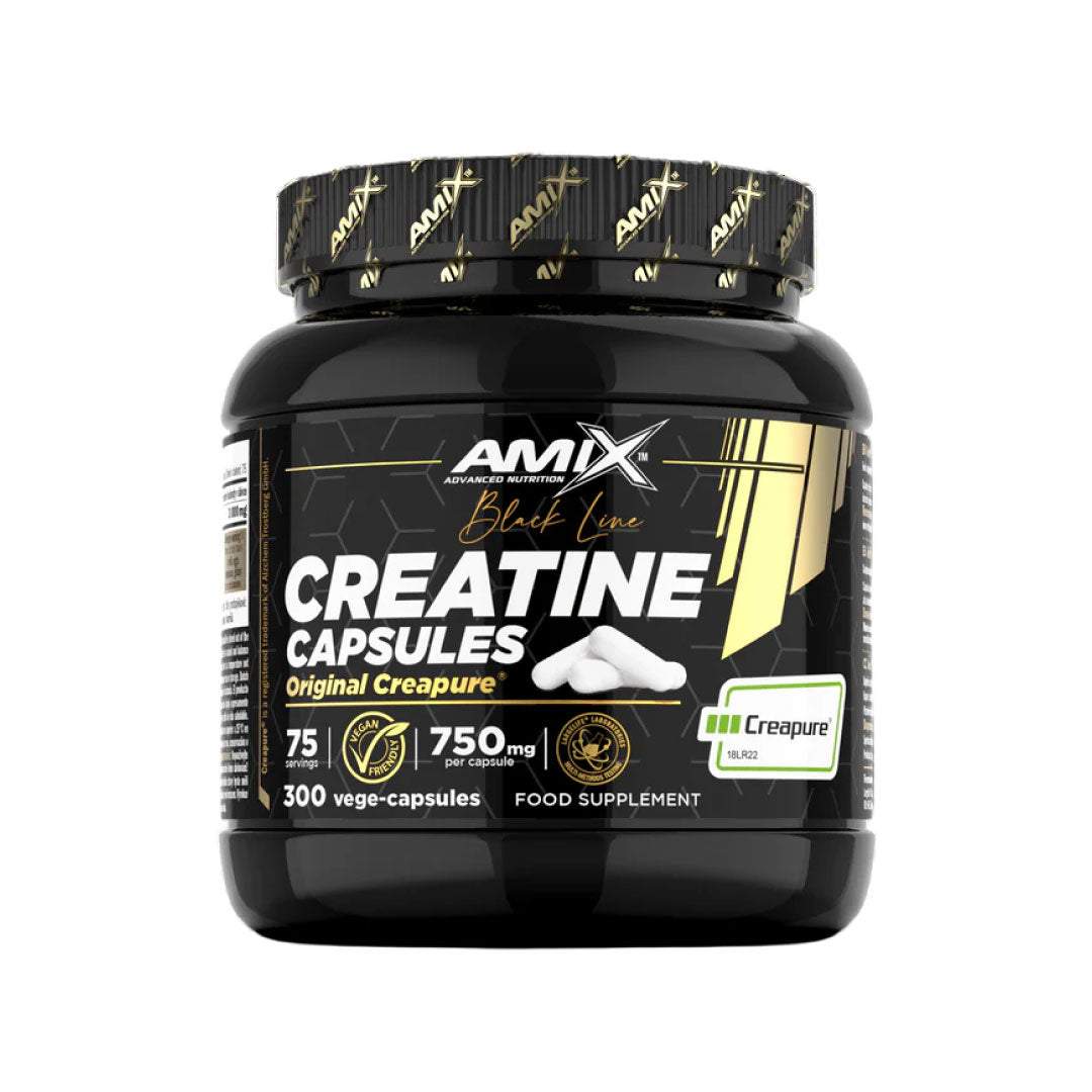Creatina Creapure en cápsulas de Amix - Black Line