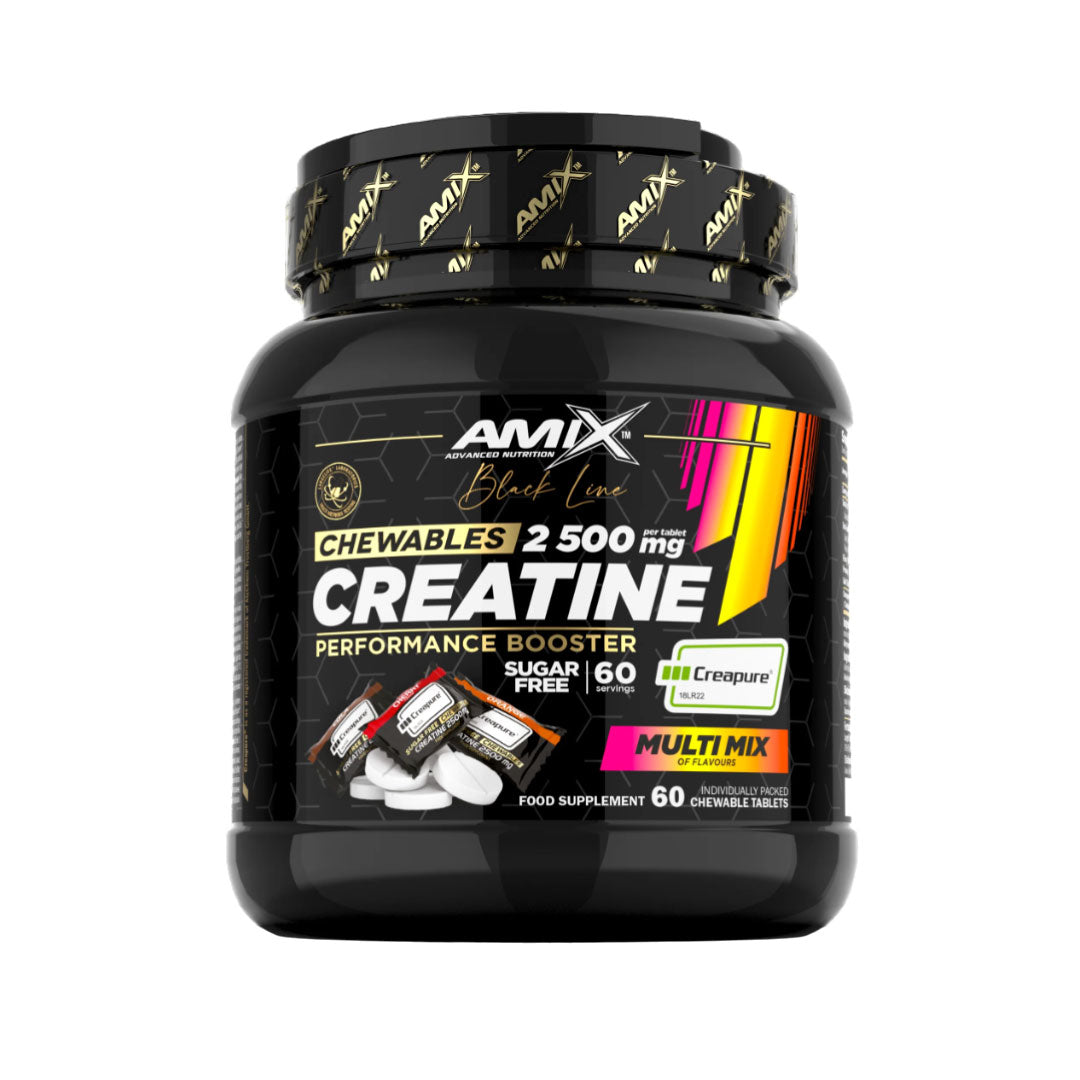 Creatina Creapure formato masticable 60 tabs Black Line