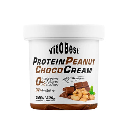 Crema proteica de cacahuete con chocolate de Vitobest