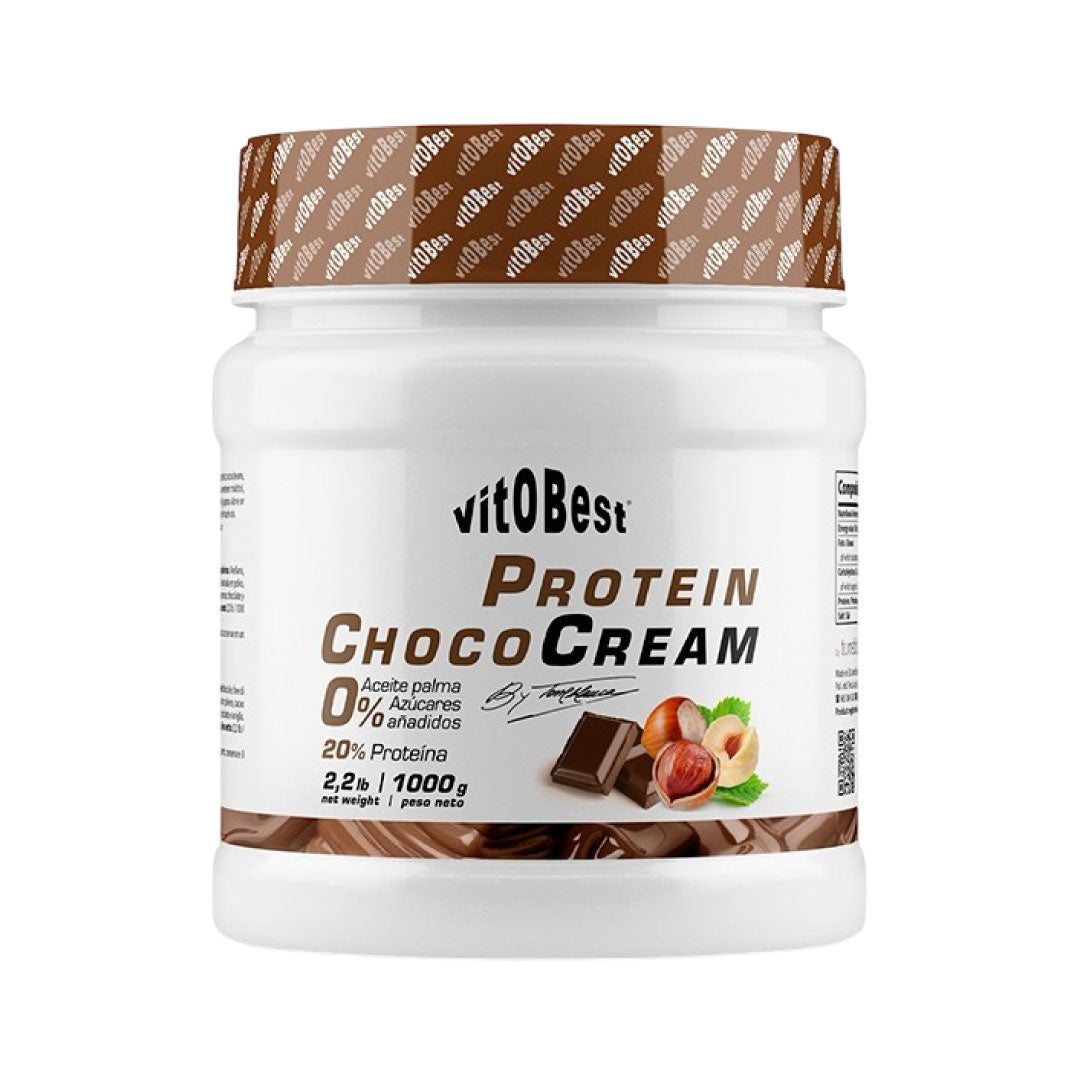 Crema proteica de cacao con avellanas de Vitobest