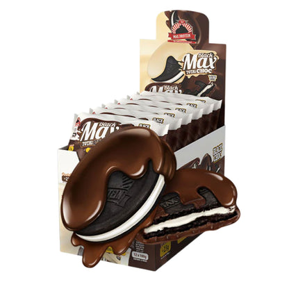 Black Max Total Choc - Galletas proteicas con cubierta de chocolate