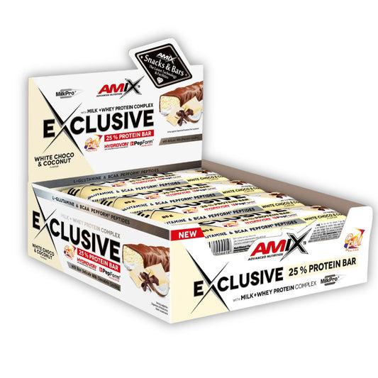 Barritas de proteínas Exclusivas de Amix (12 x 85g)