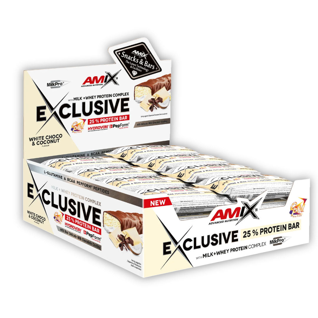 Barritas de proteínas Exclusivas de Amix (24 x 40g)