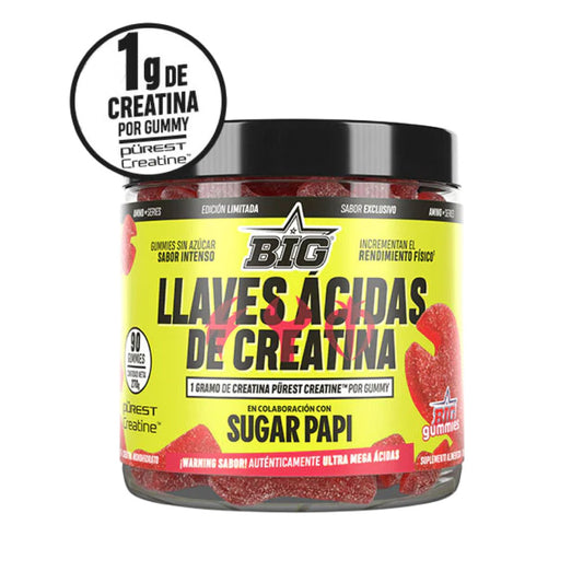Llaves ácidas de creatina 90 gummies de Big