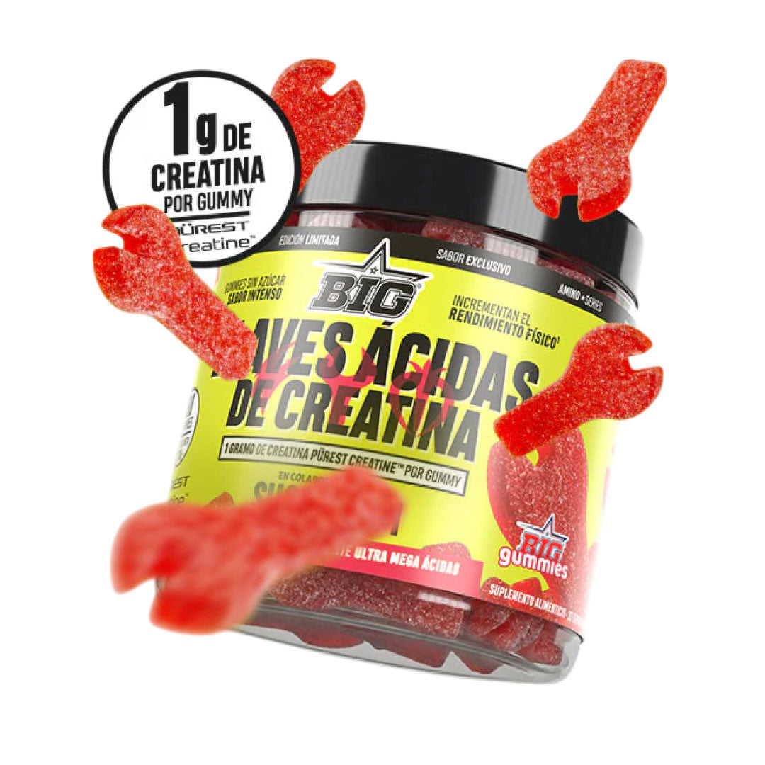 Llaves ácidas de creatina 90 gummies de Big