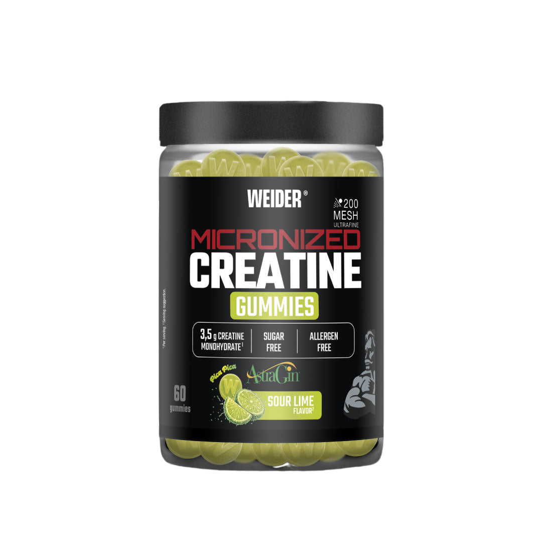 Gominolas de creatina sabor lima 60 unidades de Weider