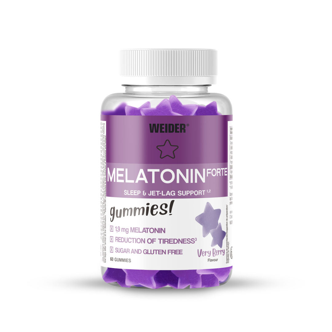 Gominolas melatonina FORTE 60 unidades sabor frutos del bosque de Weider
