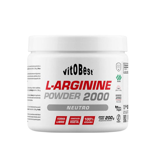 L-Arginina 2000 200g sin sabor de Vitobest