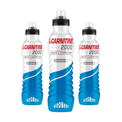Bebida con L-carnitina 2000 pack de 12 botellas de 500ml de Vitobest