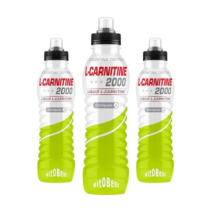 Bebida con L-carnitina 2000 pack de 12 botellas de 500ml de Vitobest