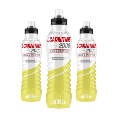 Bebida con L-carnitina 2000 pack de 12 botellas de 500ml de Vitobest