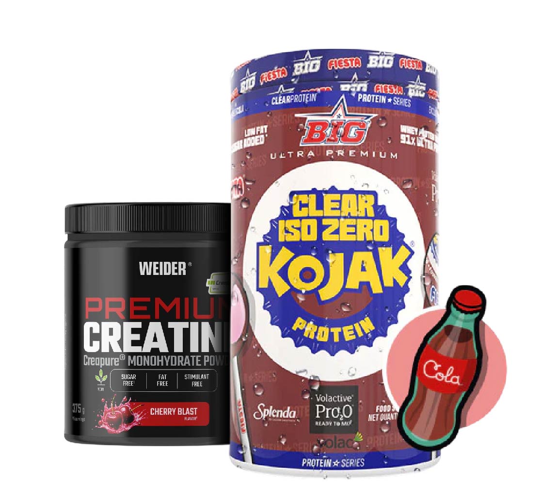 PACK proteína Clear ISO y Creatina premium Creapure sabor cereza