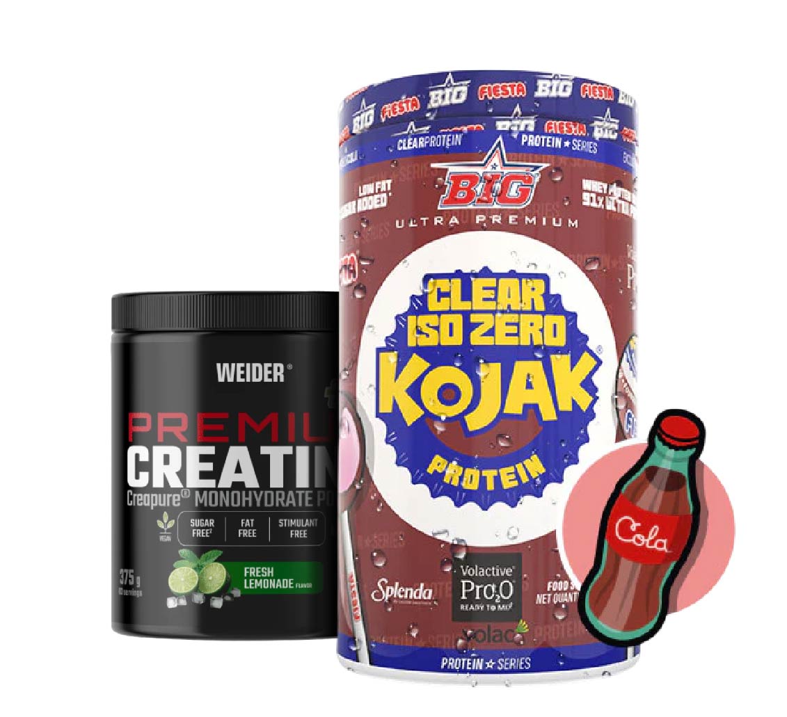 PACK proteína Clear ISO y Creatina premium Creapure sabor limonada