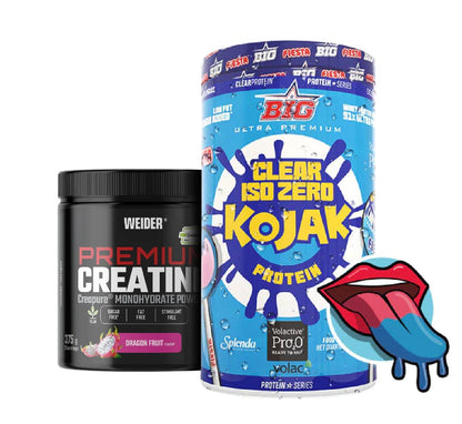 PACK proteína Clear ISO y Creatina premium Creapure sabor fruta del dragón