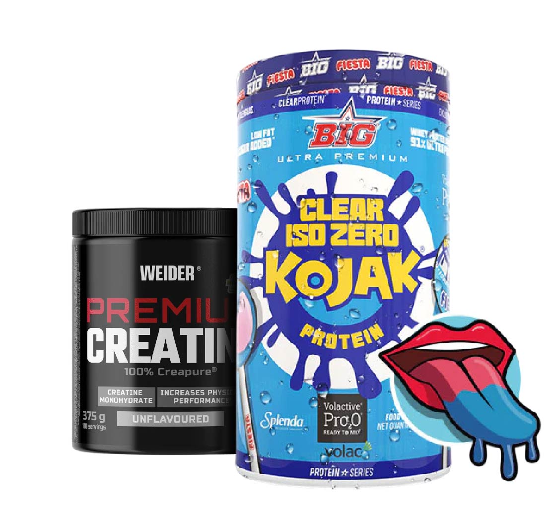 PACK proteína Clear ISO y Creatina premium Creapure sabor neutro