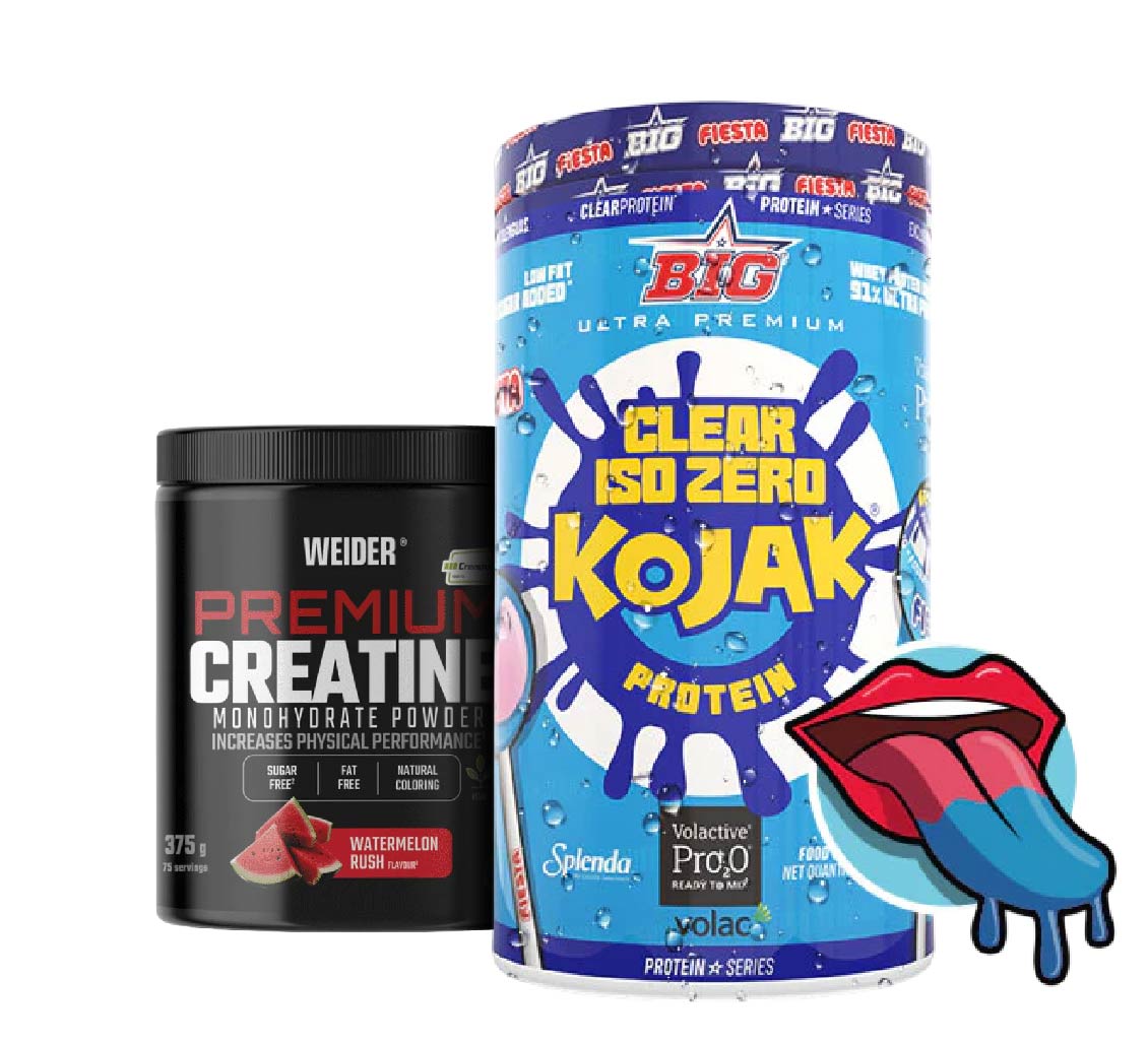 PACK proteína Clear ISO y Creatina premium Creapure sabor sandía