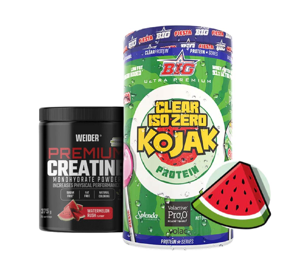 PACK proteína Clear ISO y Creatina premium Creapure sabor sandía
