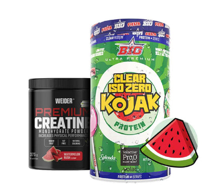 PACK proteína Clear ISO y Creatina premium Creapure sabor sandía