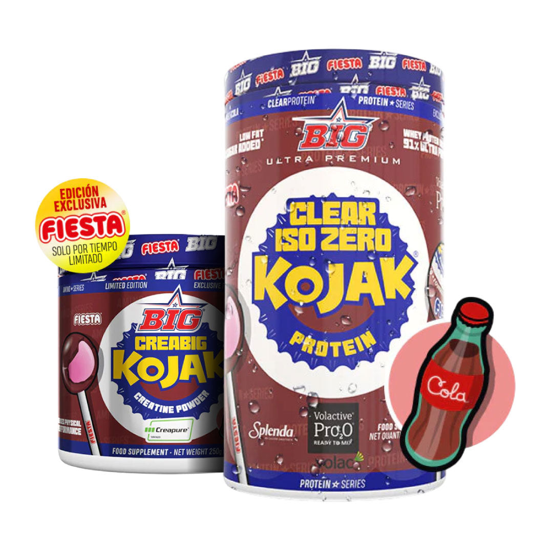 PACK proteína Clear ISO y Creatina Creapure KOJAK Cola