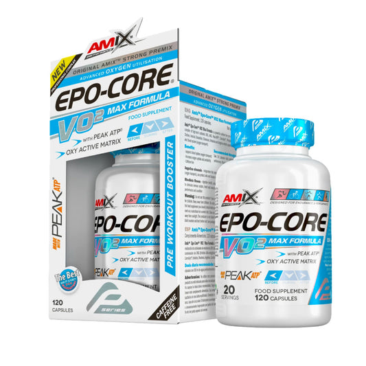 Pre-entreno Epo-Core VO2 120 cápsulas de Amix Performance