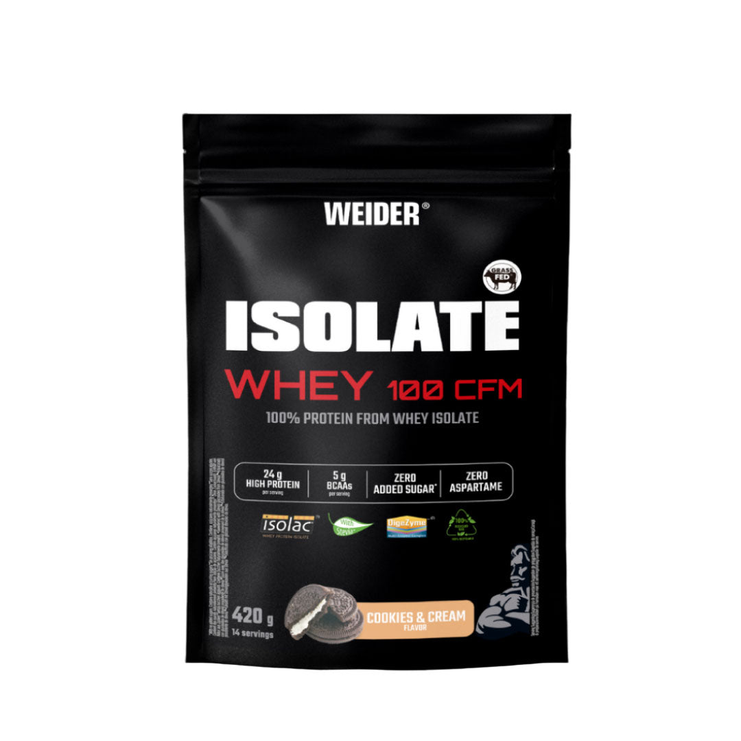 Proteína ISOLATE WHEY 100 CFM saco de 420g de Weider